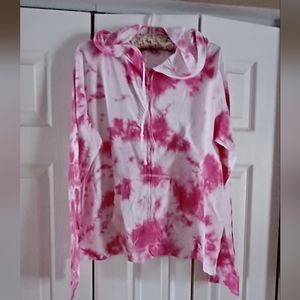 Womans Body by gap lightweight zip up tye dyed hoodie size XL.